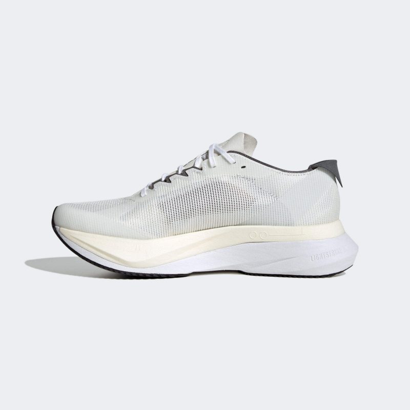 Adidas รองเท้าวิ่งผู้หญิง Adizero Boston 12 | Cloud White/Silver Metallic/Grey Five ( ID6899 ) - Image 4