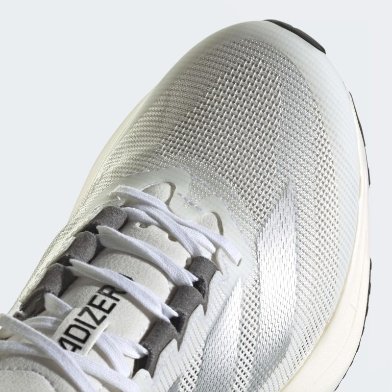 Adidas รองเท้าวิ่งผู้หญิง Adizero Boston 12 | Cloud White/Silver Metallic/Grey Five ( ID6899 ) - Image 7