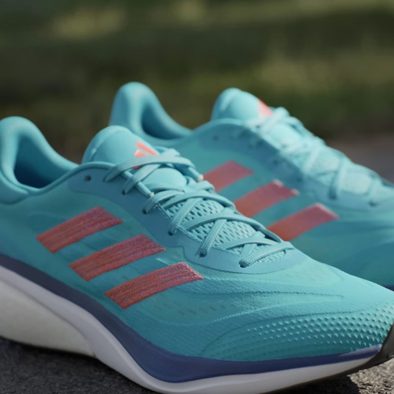 Adidas รองเท้าวิ่งผู้ชาย Supernova 3 | Lucid Cyan/Bright Red/Violet Fusion ( IE4369 ) - Image 16