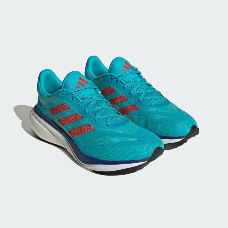 Adidas รองเท้าวิ่งผู้ชาย Supernova 3 | Lucid Cyan/Bright Red/Violet Fusion ( IE4369 ) - Image 2