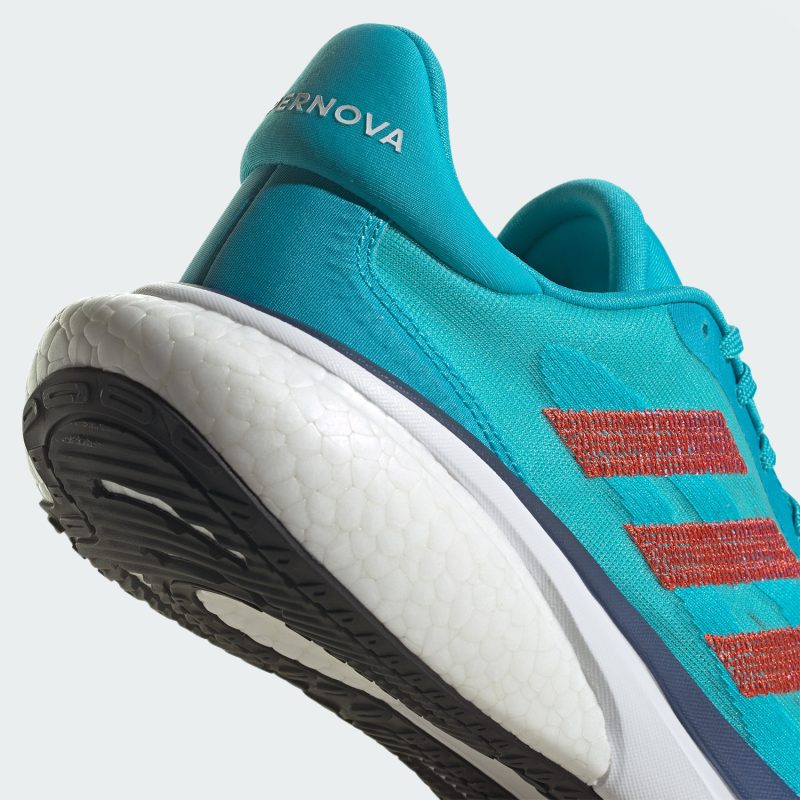 Adidas รองเท้าวิ่งผู้ชาย Supernova 3 | Lucid Cyan/Bright Red/Violet Fusion ( IE4369 ) - Image 8