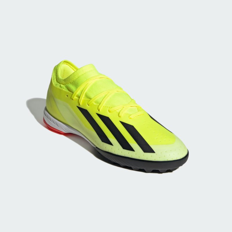 Adidas รองเท้าฟุตบอล / ร้อยปุ่ม X Crazyfast League TF | Team Solar Yellow 2/Core Black/Cloud White ( IF0698 ) - Image 2