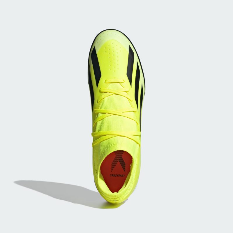 Adidas รองเท้าฟุตบอล / ร้อยปุ่ม X Crazyfast League TF | Team Solar Yellow 2/Core Black/Cloud White ( IF0698 ) - Image 5