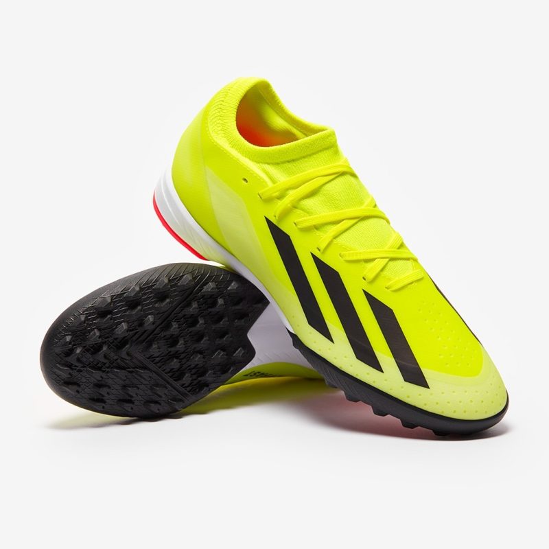 Adidas รองเท้าฟุตบอล / ร้อยปุ่ม X Crazyfast League TF | Team Solar Yellow 2/Core Black/Cloud White ( IF0698 ) - Image 9