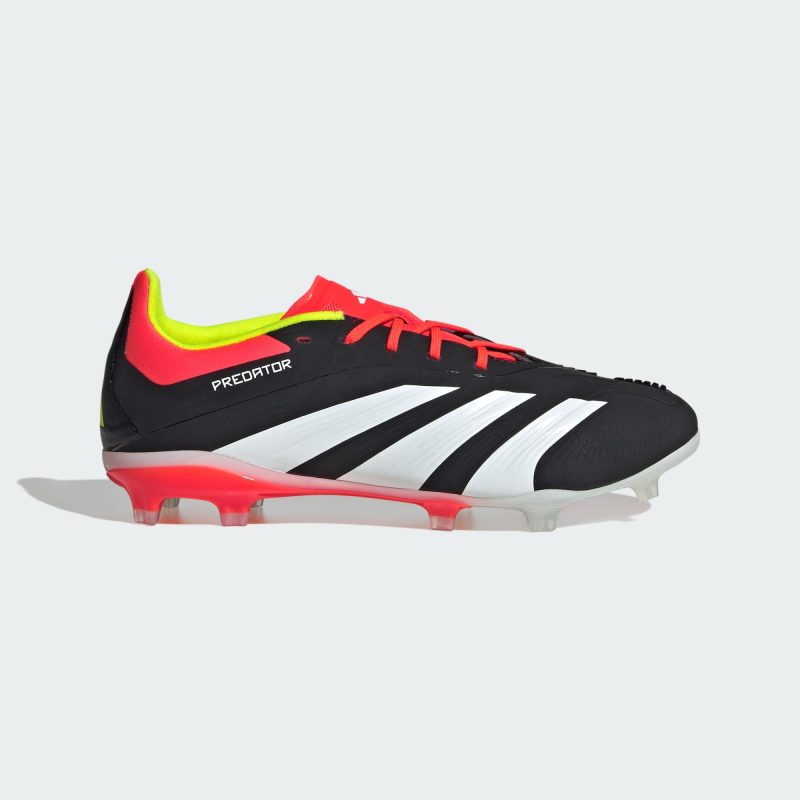 Adidas รองเท้าฟุตบอลเด็ก / สตั๊ด Kids Predator 24 Elite FG | Core Black/Cloud White/Solar Red ( IG7746 )