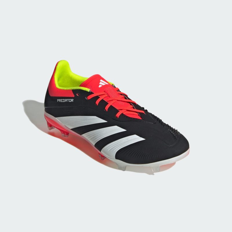 Adidas รองเท้าฟุตบอลเด็ก / สตั๊ด Kids Predator 24 Elite FG | Core Black/Cloud White/Solar Red ( IG7746 ) - Image 2