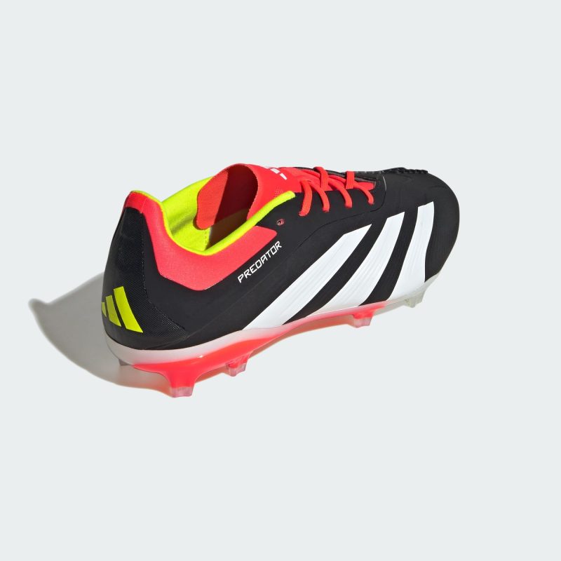 Adidas รองเท้าฟุตบอลเด็ก / สตั๊ด Kids Predator 24 Elite FG | Core Black/Cloud White/Solar Red ( IG7746 ) - Image 3