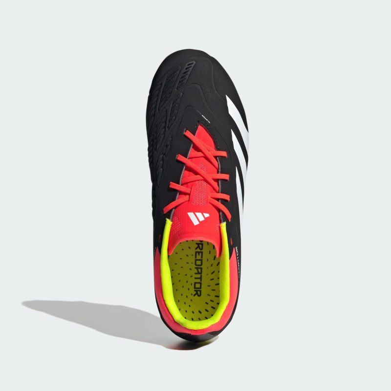 Adidas รองเท้าฟุตบอลเด็ก / สตั๊ด Kids Predator 24 Elite FG | Core Black/Cloud White/Solar Red ( IG7746 ) - Image 5
