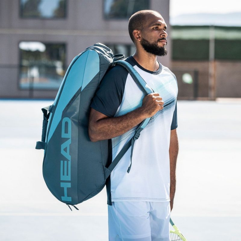 Head กระเป๋าเทนนิส Tour Racquet XL Tennis Bag 12R | Cyan Blue ( 260703 ) - Image 17
