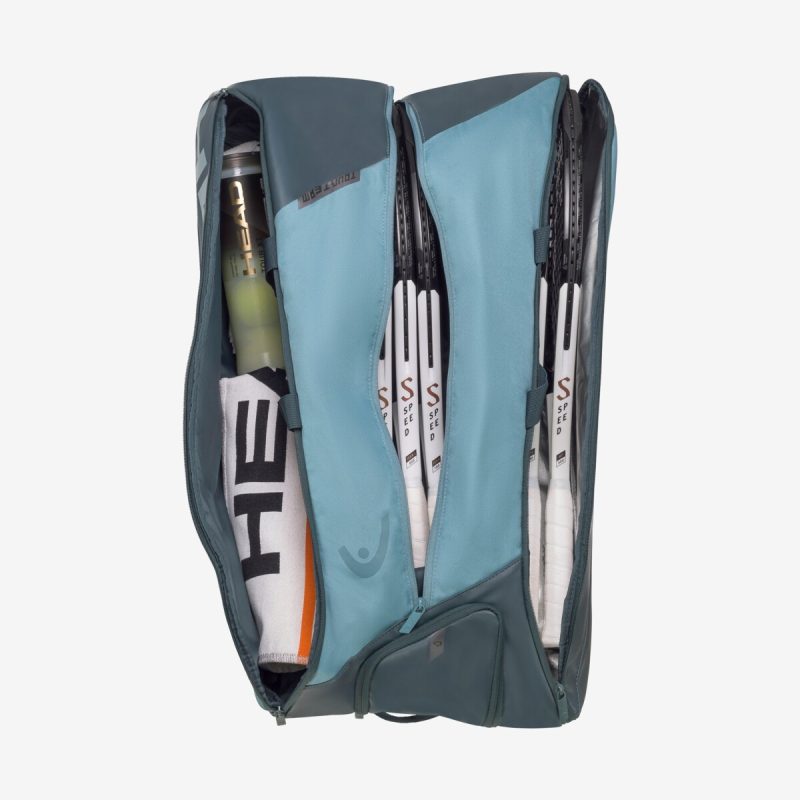 Head กระเป๋าเทนนิส Tour Racquet XL Tennis Bag 12R | Cyan Blue ( 260703 ) - Image 4