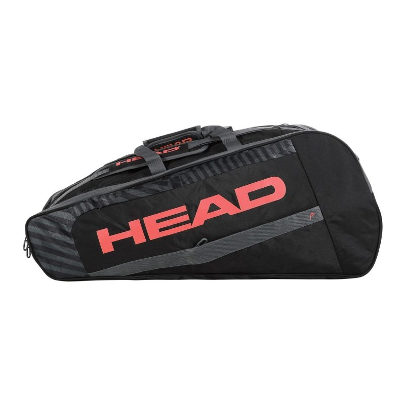 Head กระเป๋าเทนนิส Base Racquet L Tennis Bag 9R | Black/Orange ( 261303 )