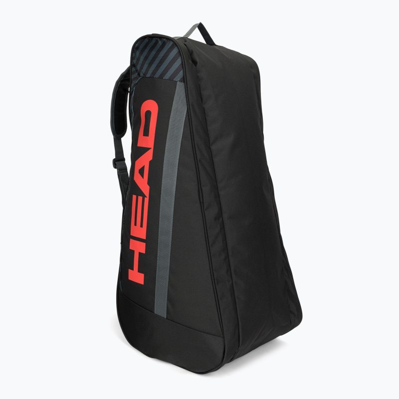 Head กระเป๋าเทนนิส Base Racquet L Tennis Bag 9R | Black/Orange ( 261303 ) - Image 17
