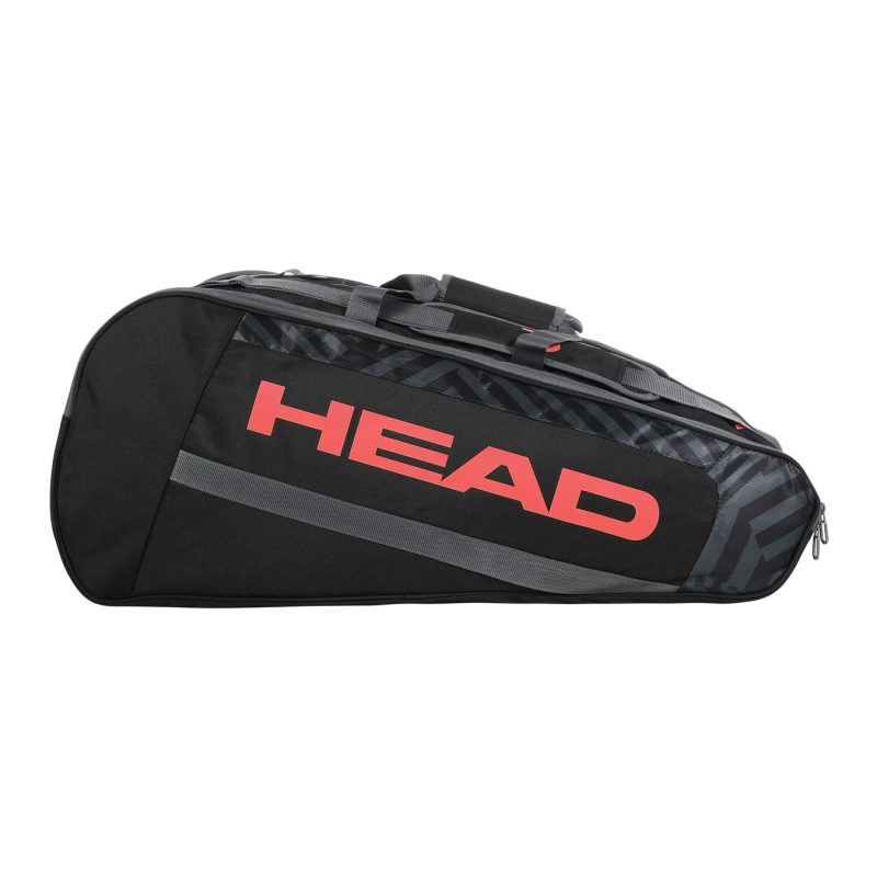 Head กระเป๋าเทนนิส Base Racquet L Tennis Bag 9R | Black/Orange ( 261303 ) - Image 2