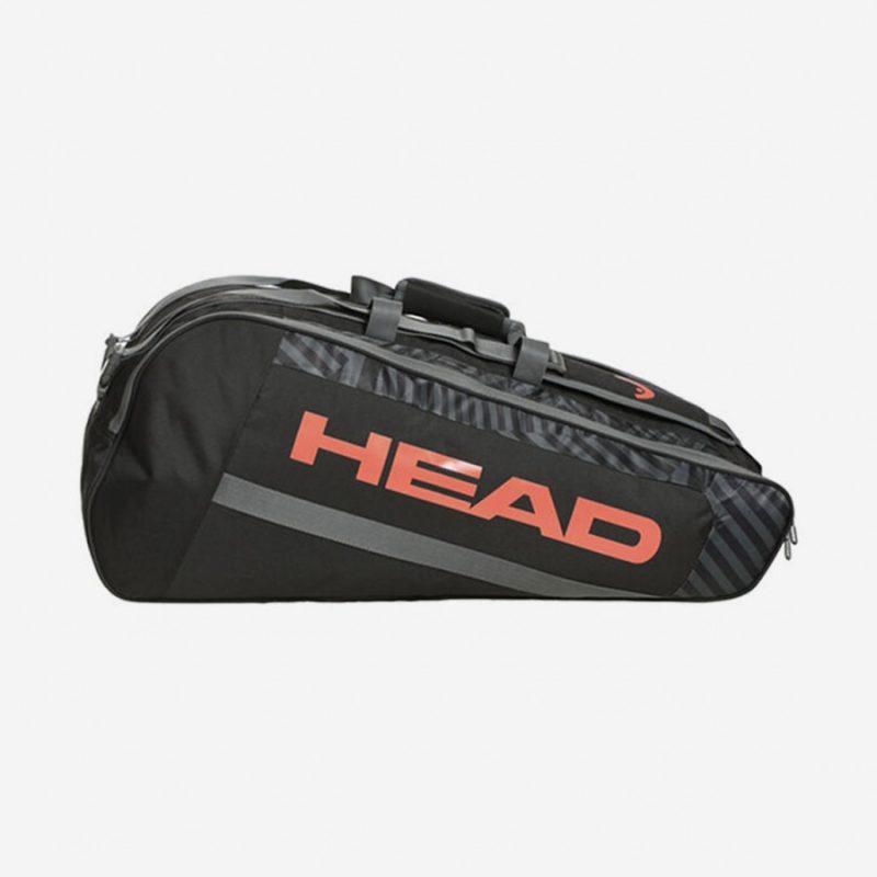 Head กระเป๋าเทนนิส Base Racquet L Tennis Bag 9R | Black/Orange ( 261303 ) - Image 22