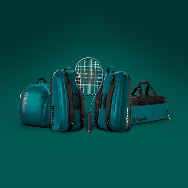 Wilson กระเป๋าเทนนิส Blade V9 Super Tour Tennis Duffel Bag | Green ( WR8032101001 ) - Image 21