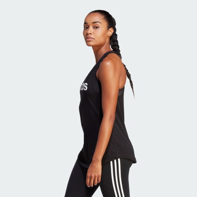Adidas เสื้อกล้าม ESSENTIALS LOOSE LOGO | Black / White | (GL0566) - Image 2