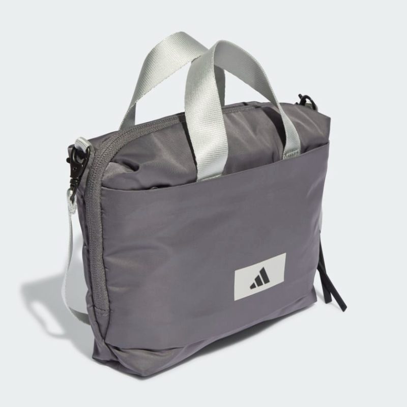 Adidas กระเป๋าขนาดเล็ก GYM HIGH-INTENSITY | Grey Five / Black / Wonder Silver | (HZ5950) - Image 4