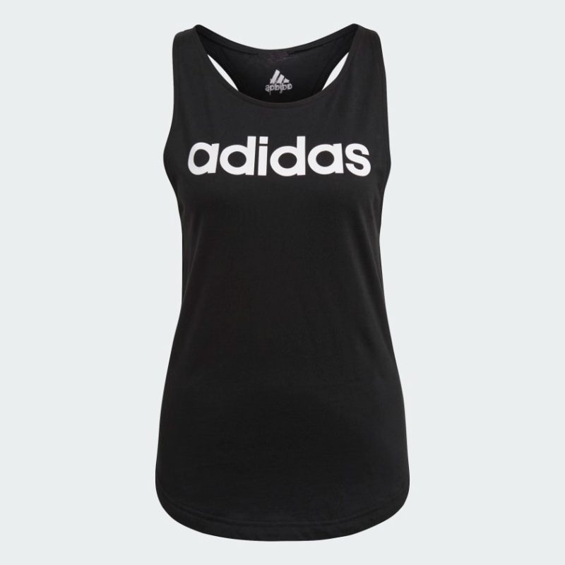 Adidas เสื้อกล้าม ESSENTIALS LOOSE LOGO | Black / White | (GL0566) - Image 5