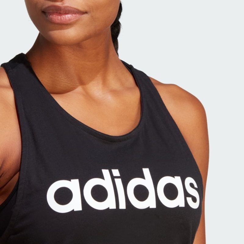 Adidas เสื้อกล้าม ESSENTIALS LOOSE LOGO | Black / White | (GL0566) - Image 6