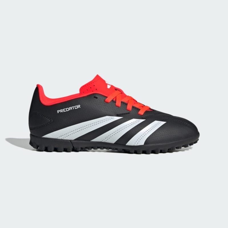 Adidas รองเท้าฟุตบอลเด็ก PREDATOR CLUB TURF FOOTBALL BOOTS | Core Black / Cloud White / Solar Red | (IG5437)