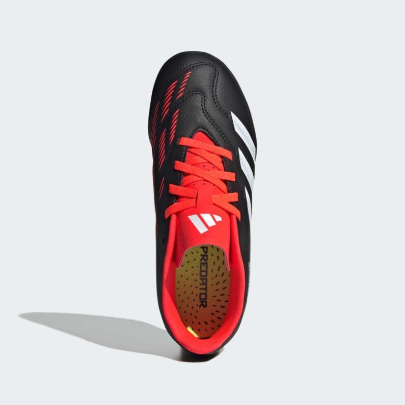 Adidas รองเท้าฟุตบอลเด็ก PREDATOR CLUB TURF FOOTBALL BOOTS | Core Black / Cloud White / Solar Red | (IG5437) - Image 3