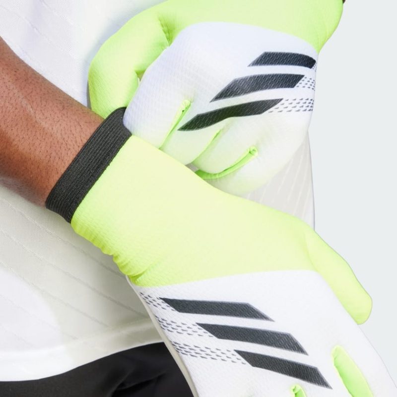 Adidas ถุงมือสำหรับฝึกซ้อม X | White / Lucid Lemon / Black | (IA0835) - Image 4