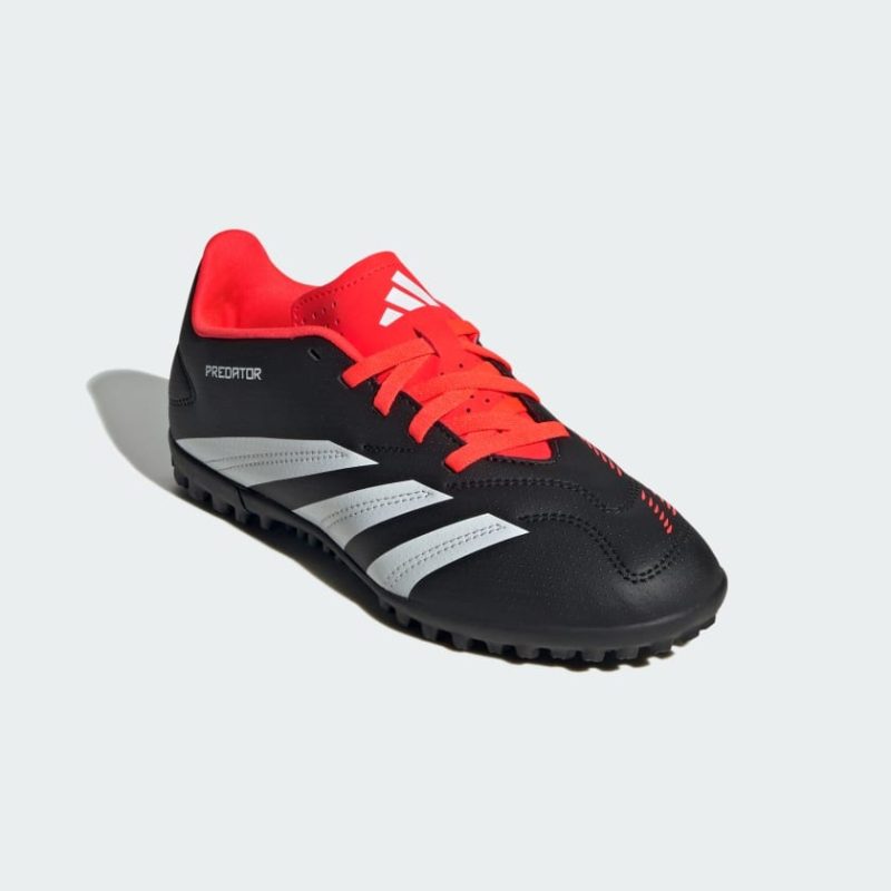 Adidas รองเท้าฟุตบอลเด็ก PREDATOR CLUB TURF FOOTBALL BOOTS | Core Black / Cloud White / Solar Red | (IG5437) - Image 5