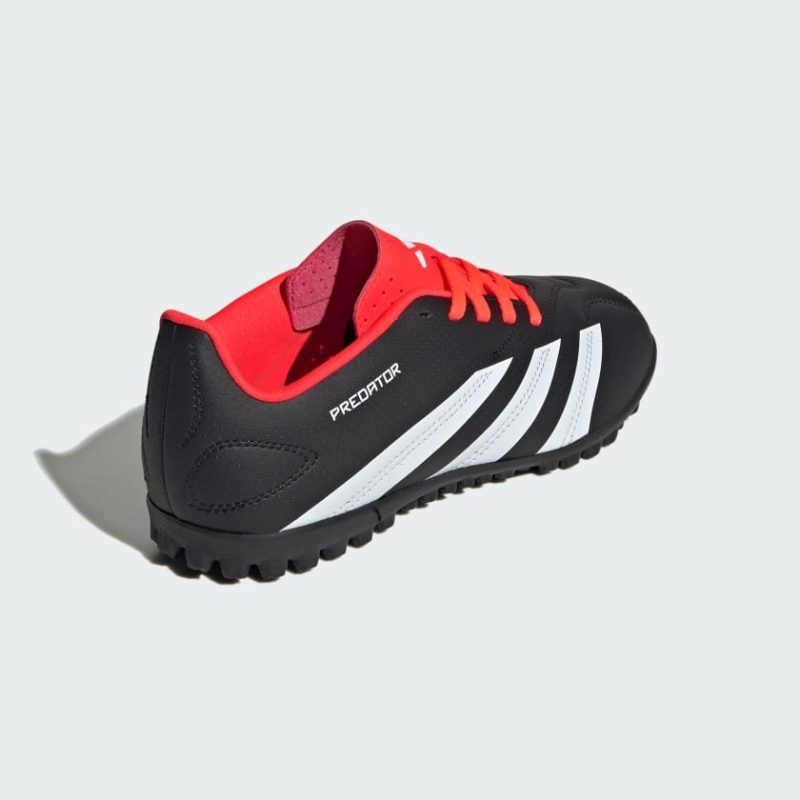 Adidas รองเท้าฟุตบอลเด็ก PREDATOR CLUB TURF FOOTBALL BOOTS | Core Black / Cloud White / Solar Red | (IG5437) - Image 6
