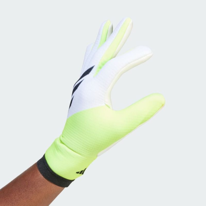 Adidas ถุงมือสำหรับฝึกซ้อม X | White / Lucid Lemon / Black | (IA0835) - Image 5