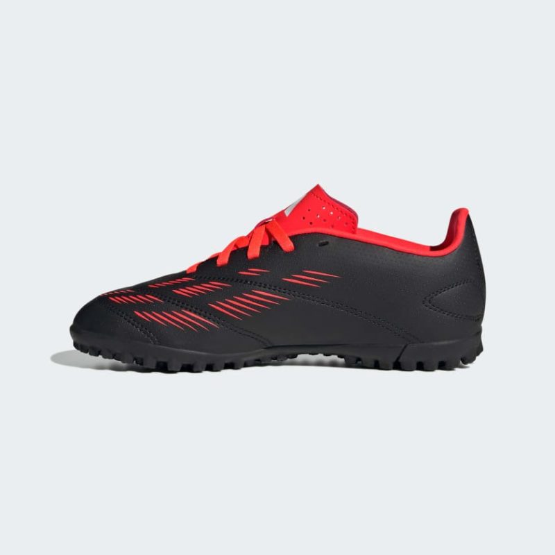 Adidas รองเท้าฟุตบอลเด็ก PREDATOR CLUB TURF FOOTBALL BOOTS | Core Black / Cloud White / Solar Red | (IG5437) - Image 7