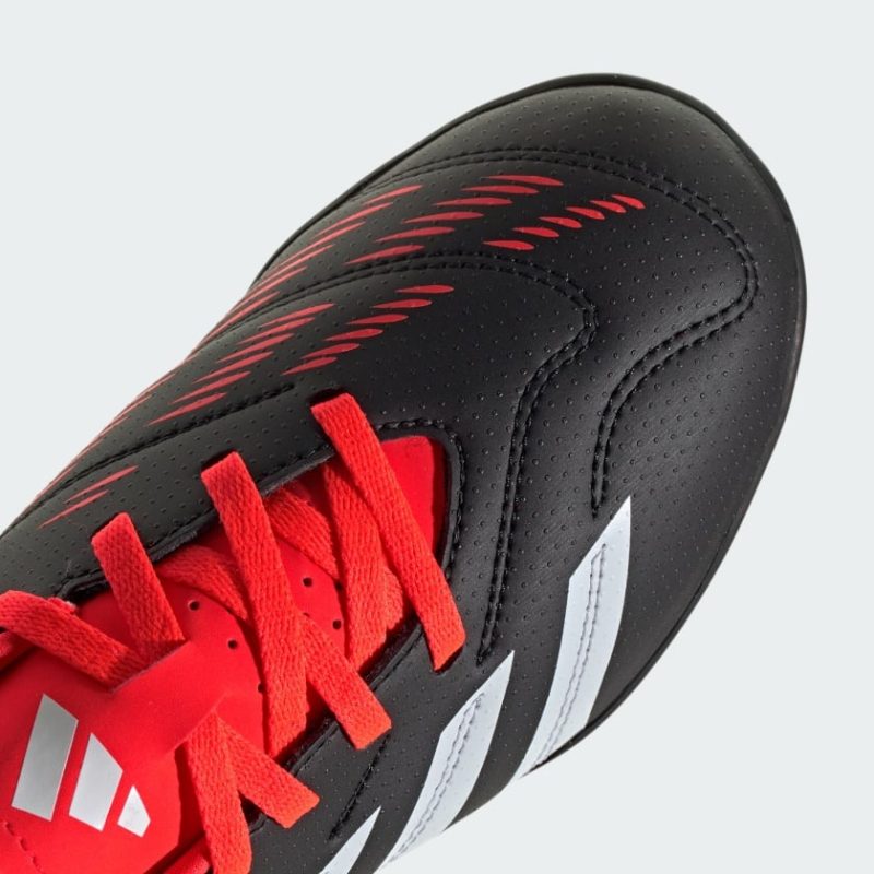 Adidas รองเท้าฟุตบอลเด็ก PREDATOR CLUB TURF FOOTBALL BOOTS | Core Black / Cloud White / Solar Red | (IG5437) - Image 9