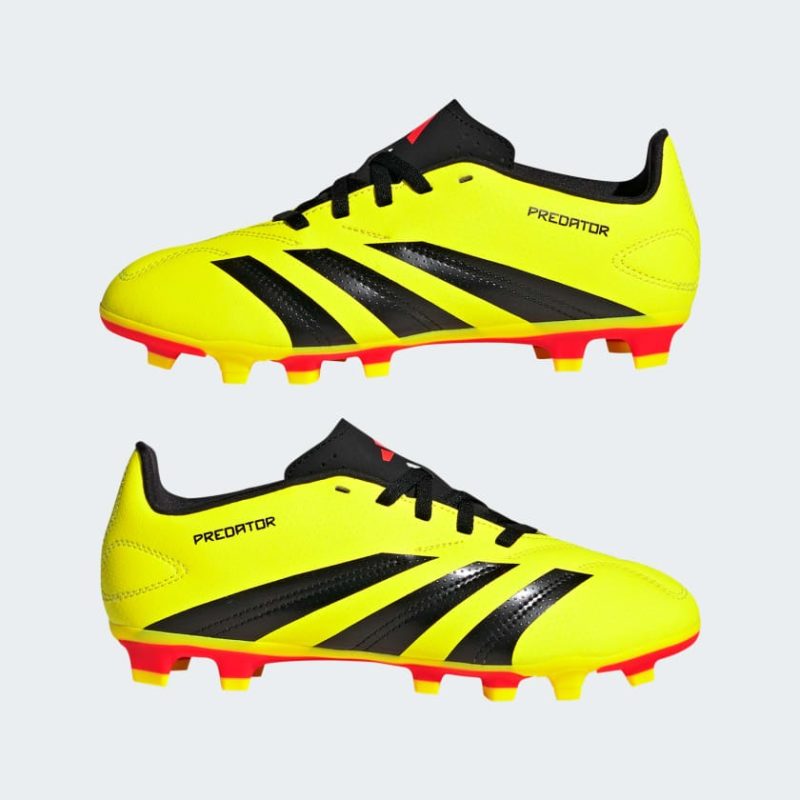 Adidas รองเท้า PREDATOR CLUB FLEXIBLE GROUND FOOTBALL BOOTS | Team Solar Yellow 2 / Core Black / Solar Red | (IG5426) - Image 8