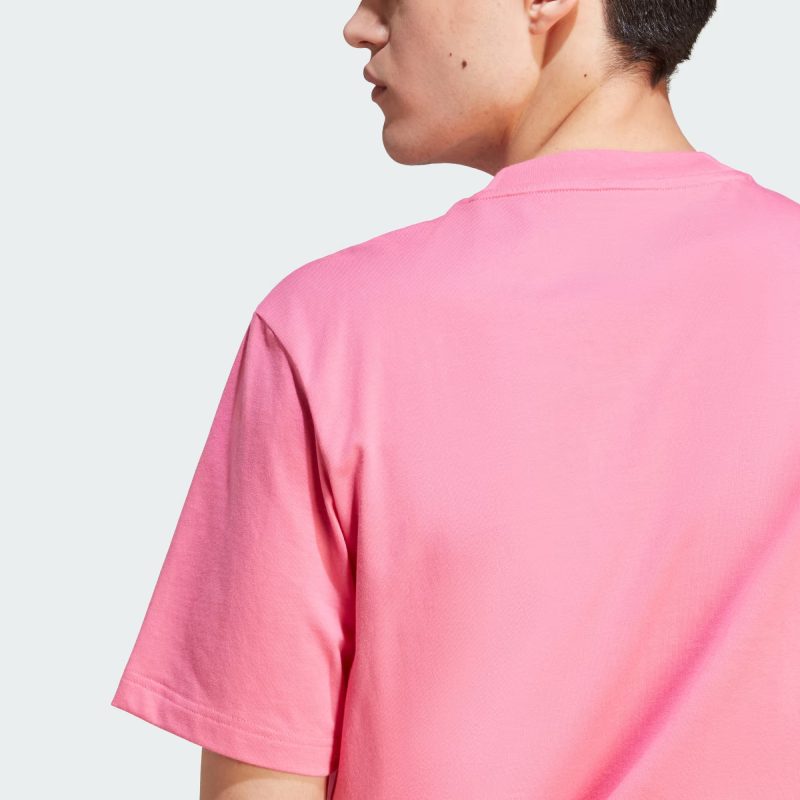 Adidas เสื้อยืดผู้ชาย Future Icons Badge of Sport Bomber Tee | Semi Solar Pink/Black ( IN1626 ) - Image 6