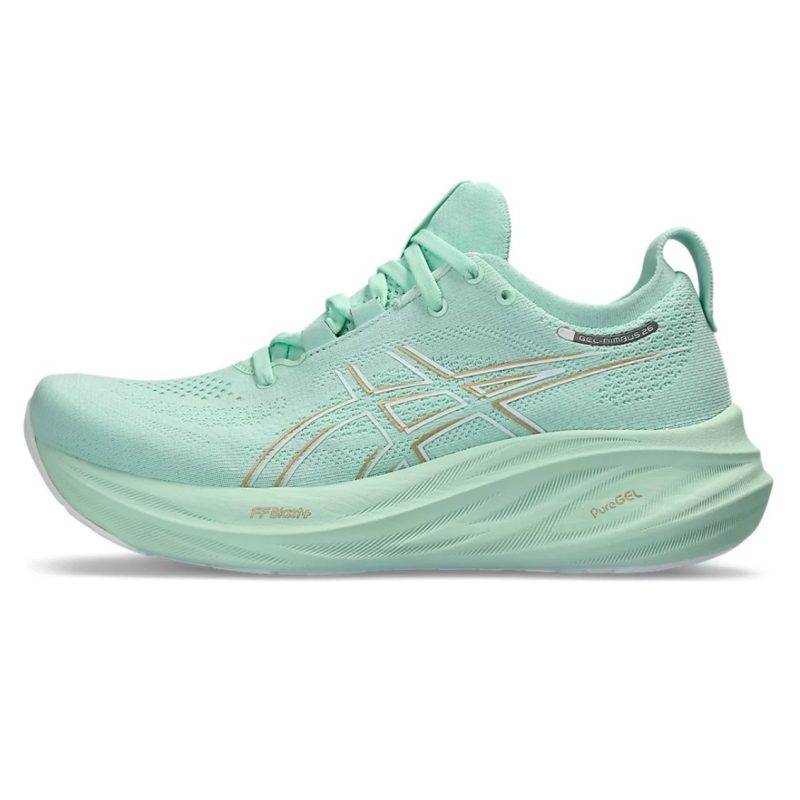 Asics รองเท้าวิ่งผู้หญิง Gel-Nimbus 26 (D) Wide | Mint Tint/Pale Mint ( 1012B602-300 ) - Image 3