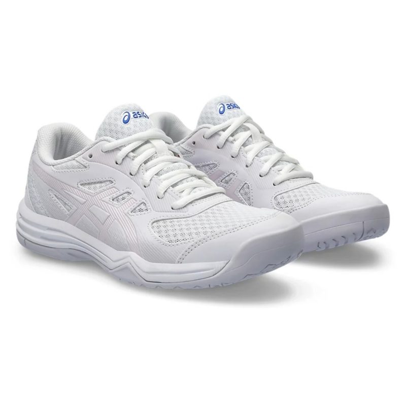Asics รองเท้าแบดมินตันผู้หญิง Upcourt 5 | White/Cosmos ( 1072A088-105 ) - Image 2