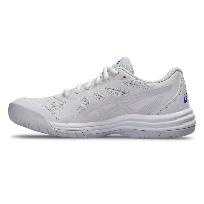 Asics รองเท้าแบดมินตันผู้หญิง Upcourt 5 | White/Cosmos ( 1072A088-105 ) - Image 4