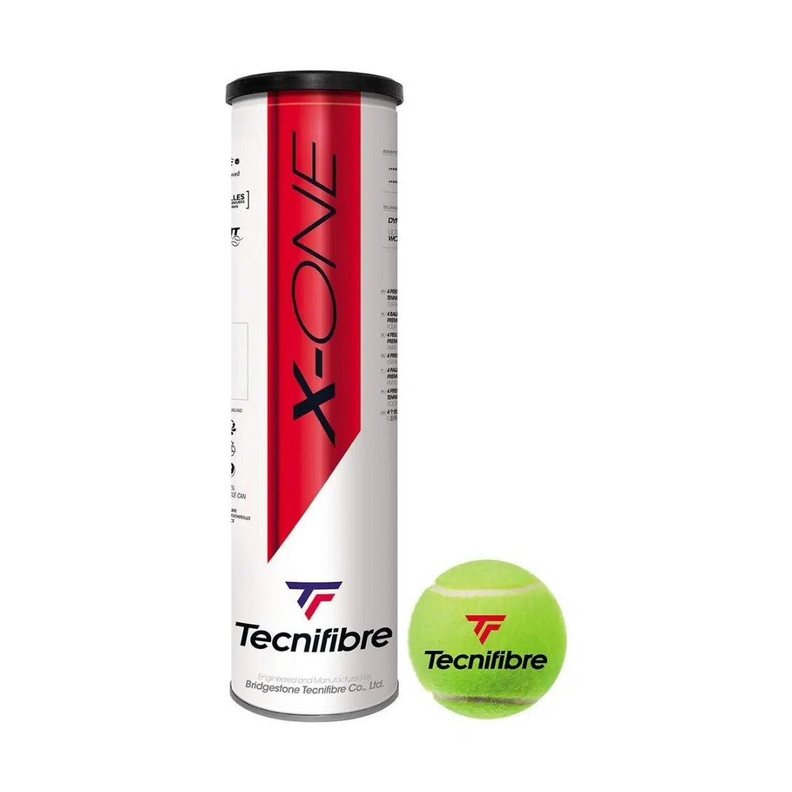Tecnifibre ลูกเทนนิส Tecnifibre X-One Tennis Balls 4 Ball | Green | (TECXOTB4T)