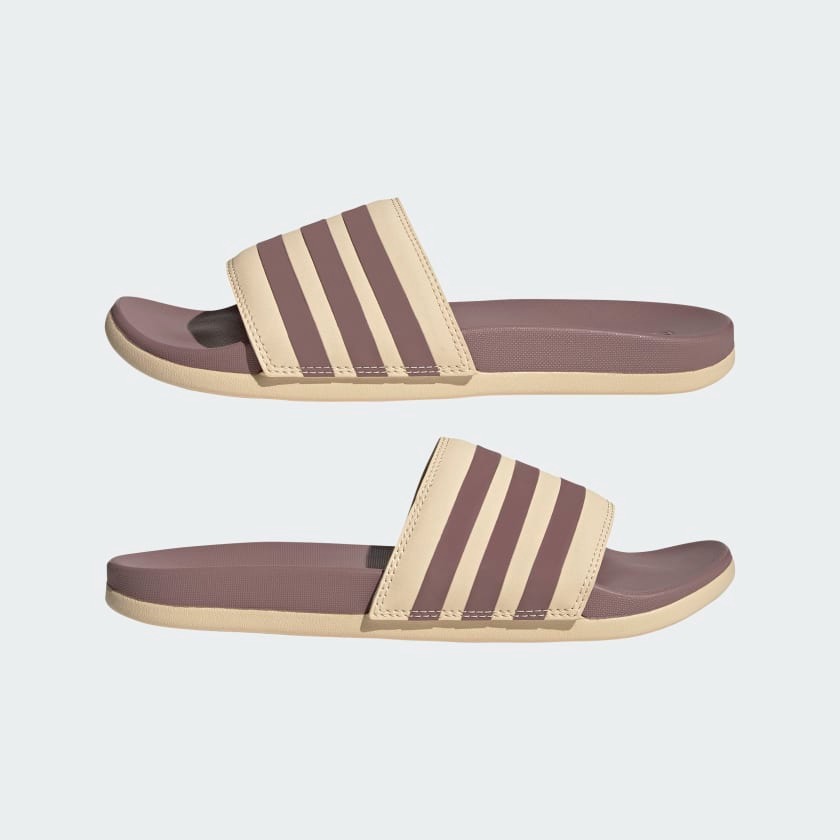 Adidas รองเท้าแตะ Adilette Comfort | Sand Strata / Purple / Sand Strata | (H03621) - Image 7