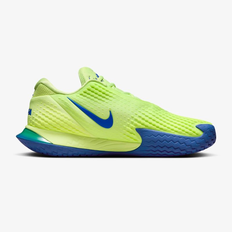 Nike รองเท้าเทนนิสผู้ชาย Zoom Vapor Cage 4 Rafa | Light Lemon Twist/Light Photo Blue/Game Royal ( DD1579-700 ) - Image 3