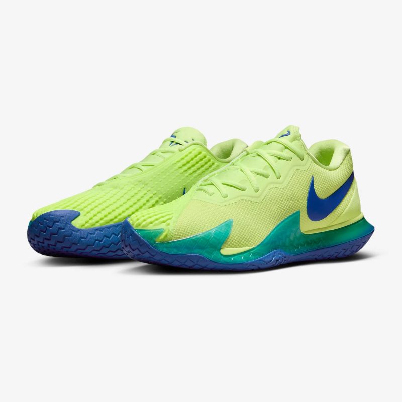 Nike รองเท้าเทนนิสผู้ชาย Zoom Vapor Cage 4 Rafa | Light Lemon Twist/Light Photo Blue/Game Royal ( DD1579-700 ) - Image 5