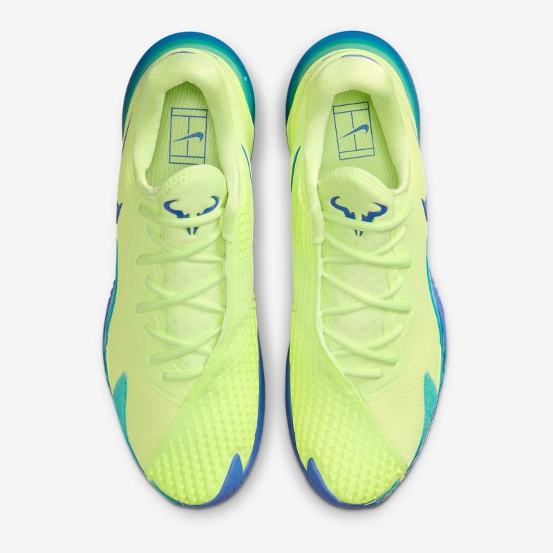 Nike รองเท้าเทนนิสผู้ชาย Zoom Vapor Cage 4 Rafa | Light Lemon Twist/Light Photo Blue/Game Royal ( DD1579-700 ) - Image 6