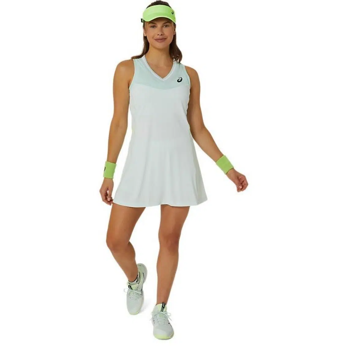Asics ชุดเดรสเทนนิสผู้หญิง Women’s Match Dress | Pale Mint ( 2042A292-415 ) - Image 2