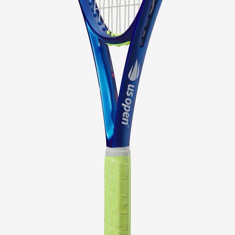 Wilson ไม้เทนนิส Clash 100 V2 US Open 2024 Tennis Racket FRM 2 4 1/4 | Lime/Blue/White ( WR166611U2 ) - Image 4