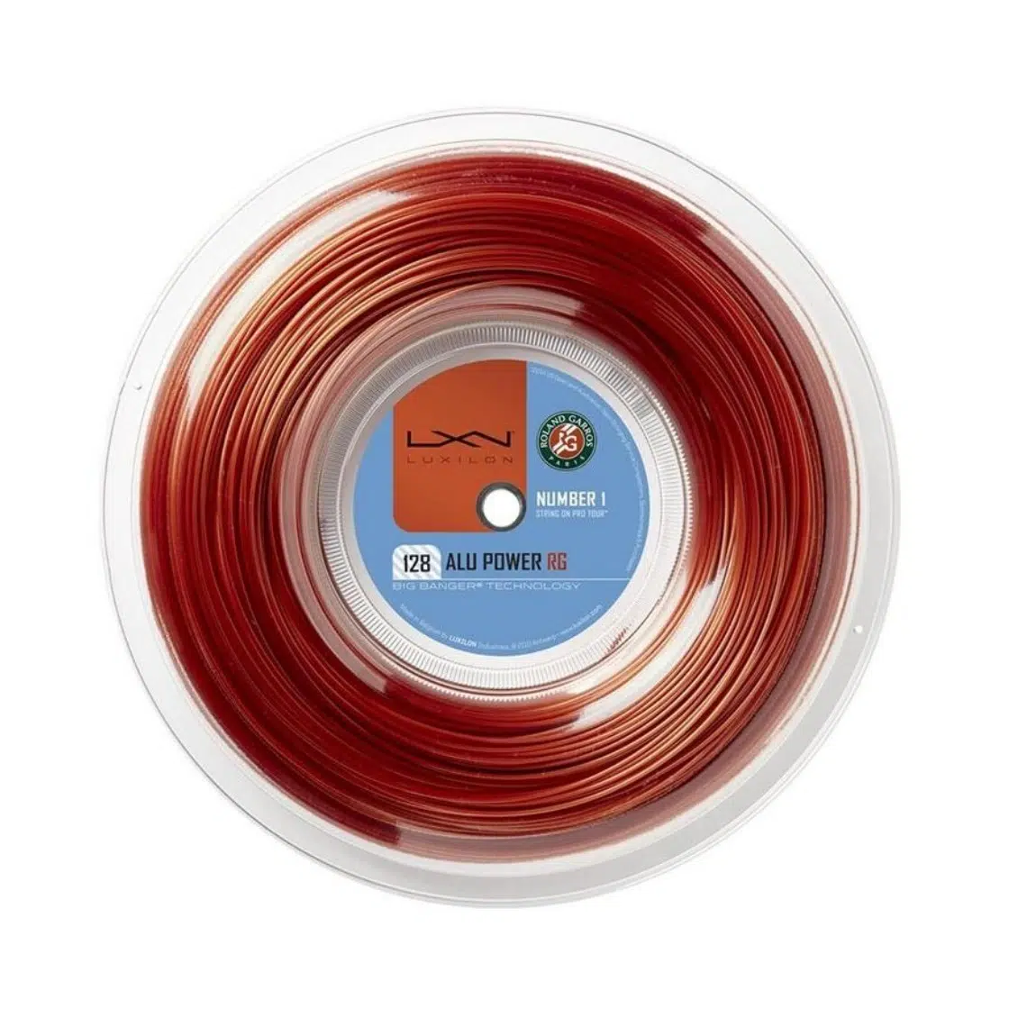 Luxilon เอ็นไม้เทนนิส Alu Power Roland Garros 16G/1.28mm Tennis String Reel | Red Clay ( WR8302501128 ) - Image 3
