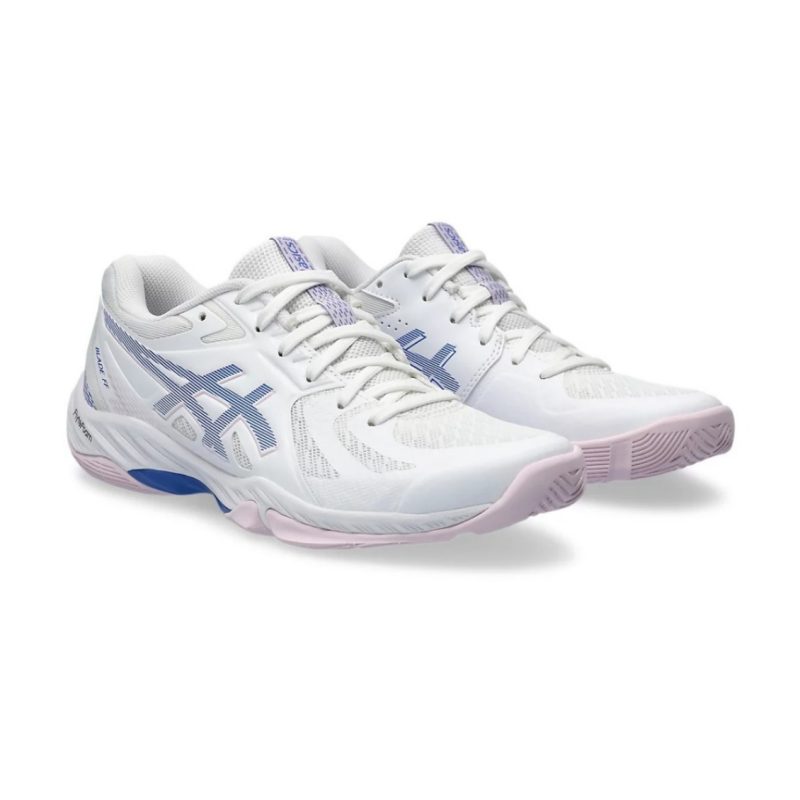 Asics รองเท้าแบดมินตันผู้หญิง Blade FF | White/Sapphire ( 1072A094-101 ) - Image 2