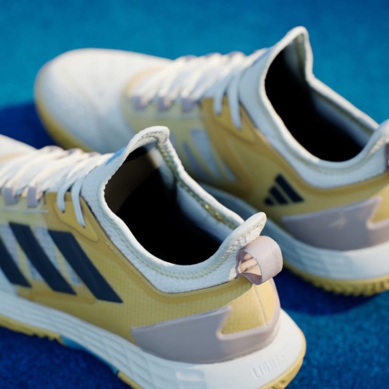 Adidas รองเท้าเทนนิสผู้หญิง Adizero Ubersonic 4.1 Tennis Shoes | Semi Spark / Core Black / Off White ( IF0412 ) - Image 8