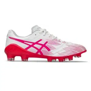 Asics รองเท้าฟุตบอล / สตั๊ด Ds Light X-Fly 5 Limited | White/Pink Glo ( 1101A068-100 )