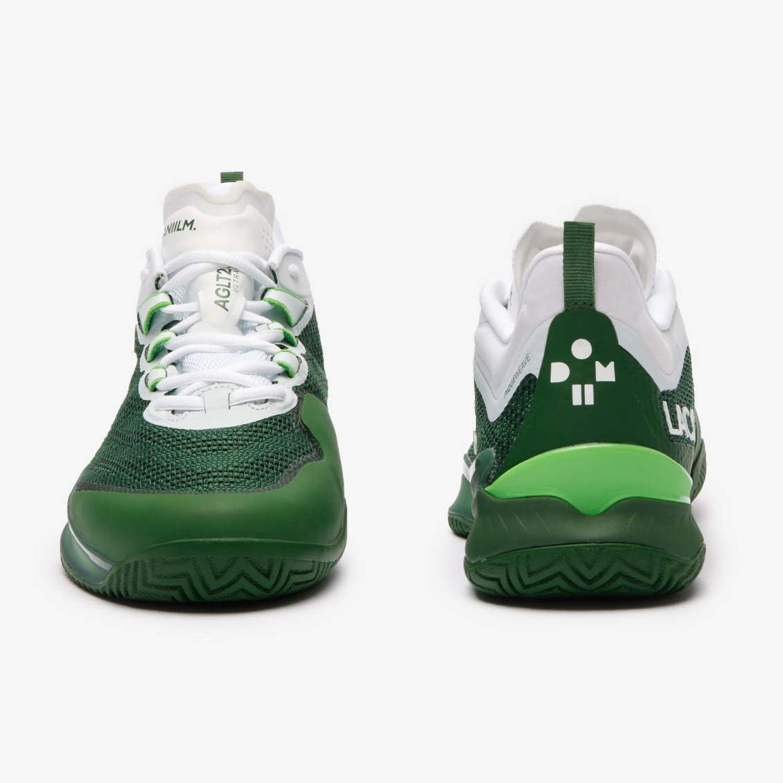 Lacoste รองเท้าเทนนิสผู้ชาย Daniil Medvedev AG-LT23 Ultra Tennis Shoes | Dark Green / White ( 47SMA0101GW ) - Image 4