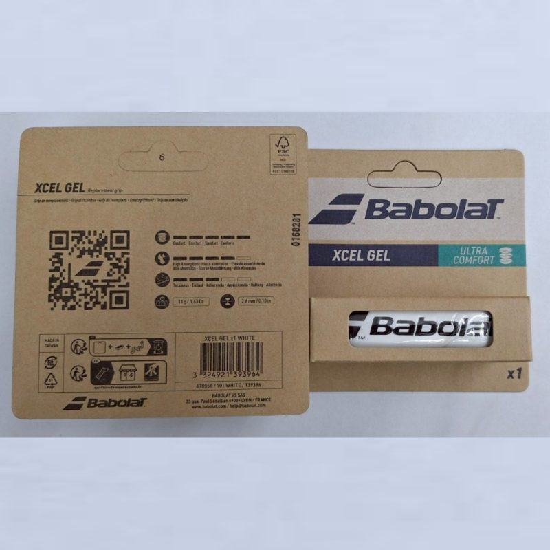 Babolat เทปพันด้าม/กริ๊ปพันด้ามไม้เทนนิส Syntec Team x1 Replacement Grip Racket Tennis | White ( 670065 ) - Image 3