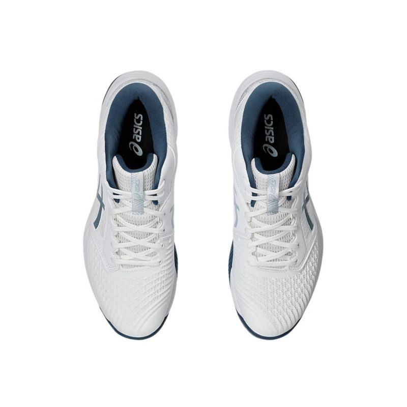 Asics รองเท้าวอลเลย์บอลชาย Netburner Ballistic FF 3 | White/Vintage Indigo ( 1051A074-103 ) - Image 6